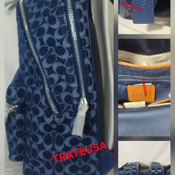 Charter Backpack In Signature Denim - Picture 15 of 16